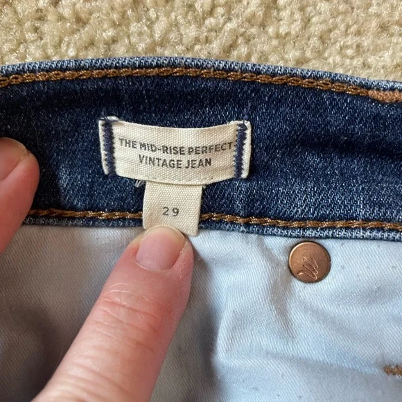Madewell The Perfect Vintage Jean Womens Size 30 High Rise Denim - Picture 3 of 6